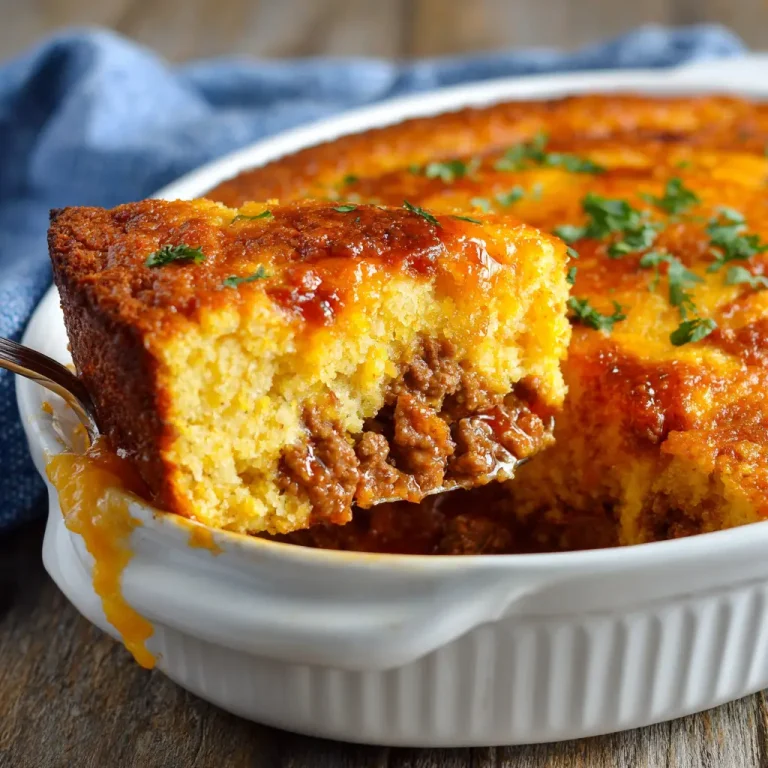 "Cowboy Cornbread Casserole: A Hearty Southern Comfort Classic"