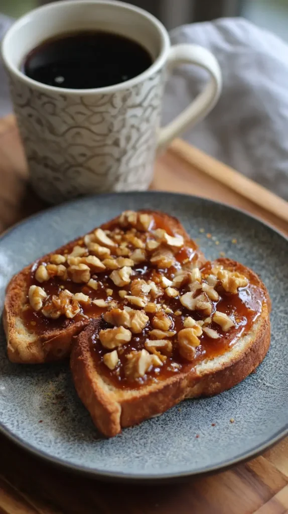 Apple Butter Toast with Walnuts – Easy, Healthy, and Delicious Breakfast Recipe