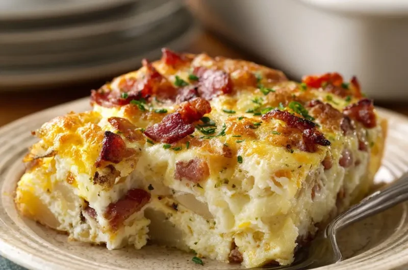 Bacon, Potato, and Egg Casserole: A Hearty Favorite for Any Meal