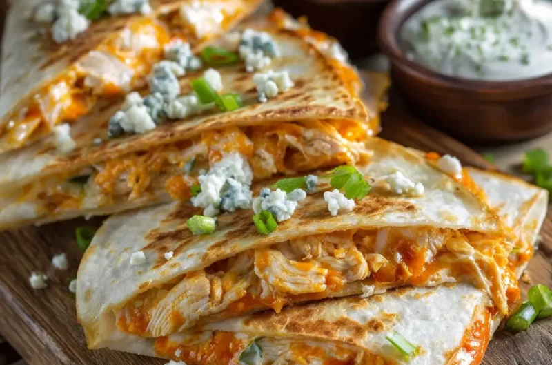 Buffalo Chicken Quesadillas Recipe | Easy, Cheesy, and Packed with Flavor