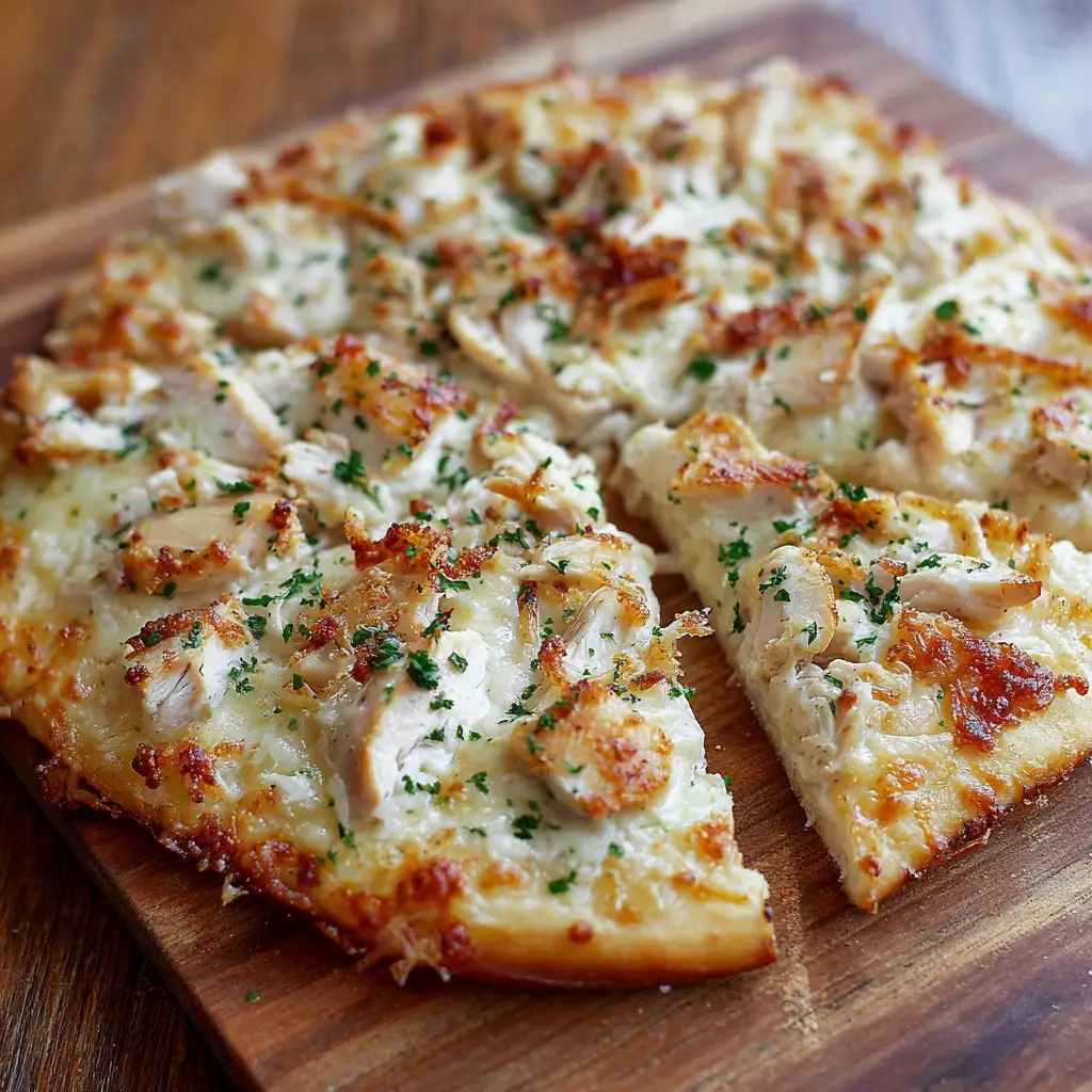 Chicken Alfredo Pizza