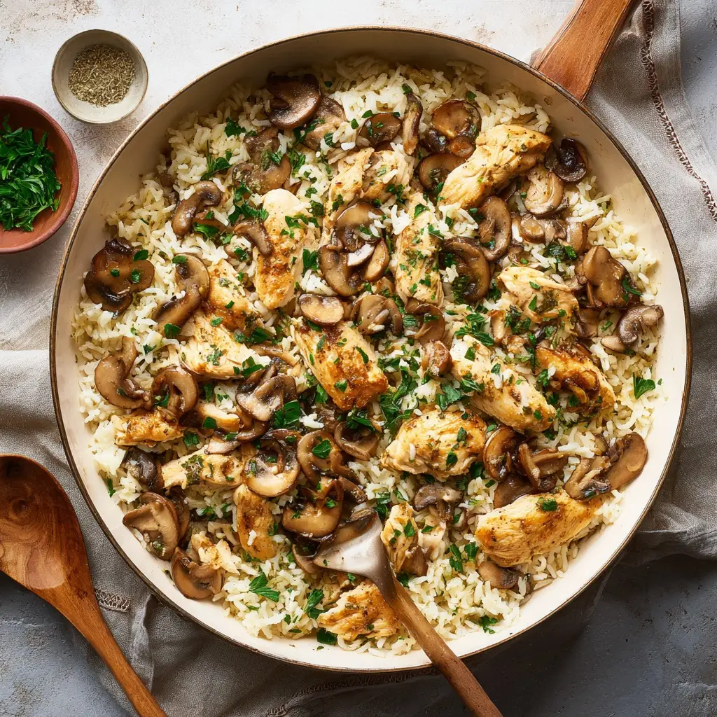 Chicken and Rice with Mushrooms