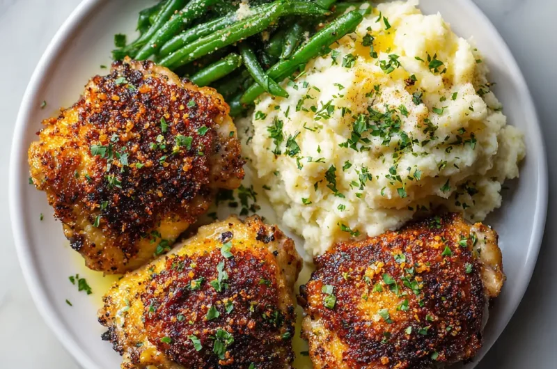 Crispy Baked Chicken Thighs Recipe | Easy, Juicy, and Perfectly Crunchy