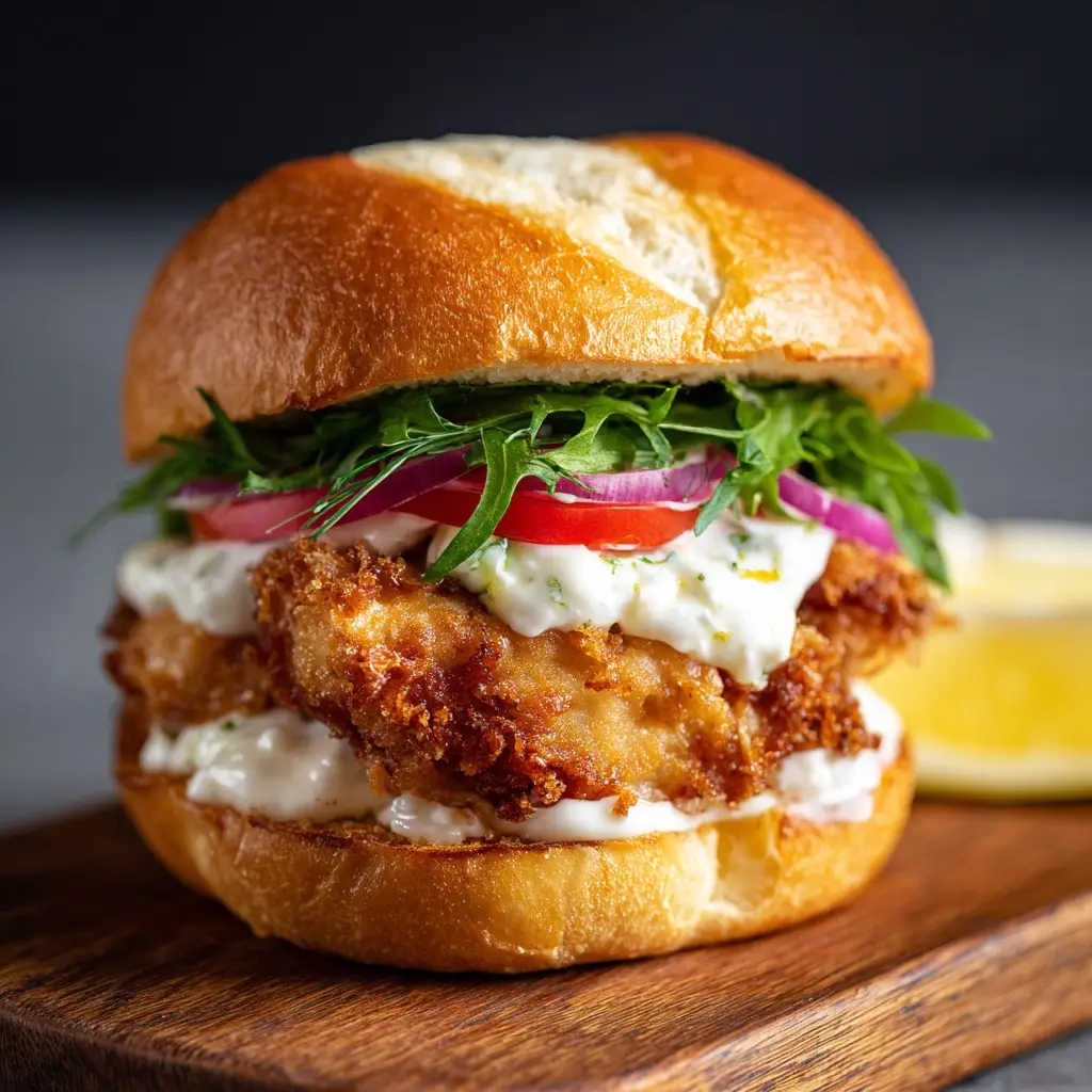 Crispy Fried Fish Sandwich