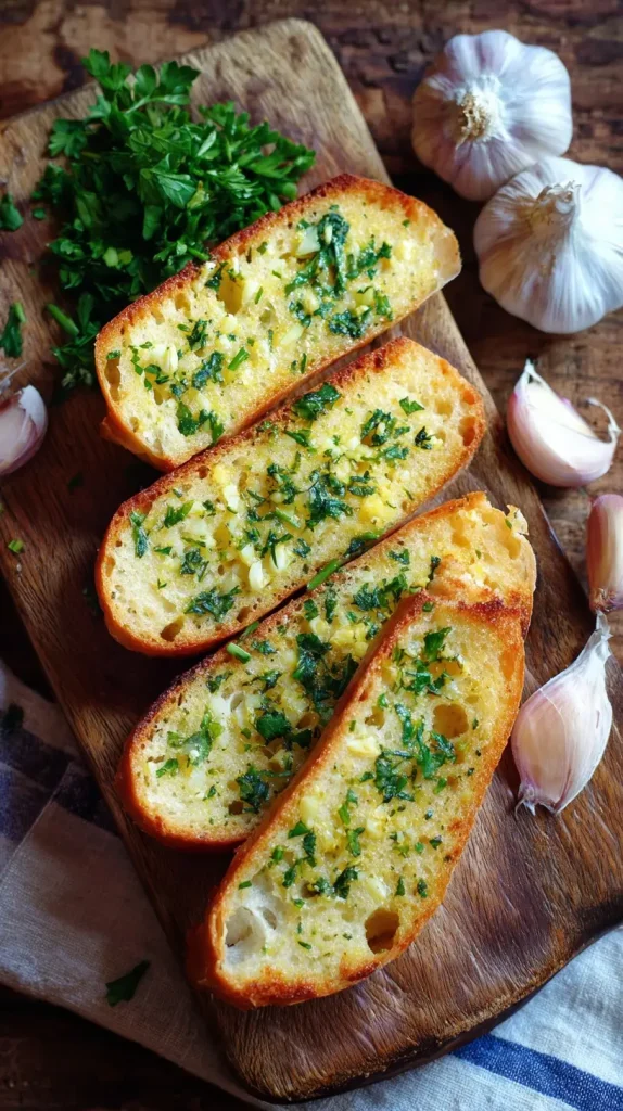 Garlic Bread with Sliced Bread
