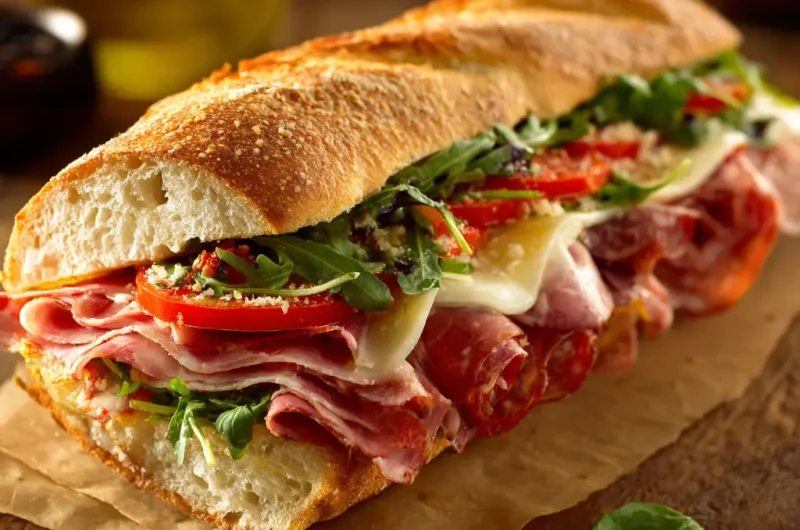 Italian Sub Sandwich Recipe | Easy Homemade Classic Italian Sub