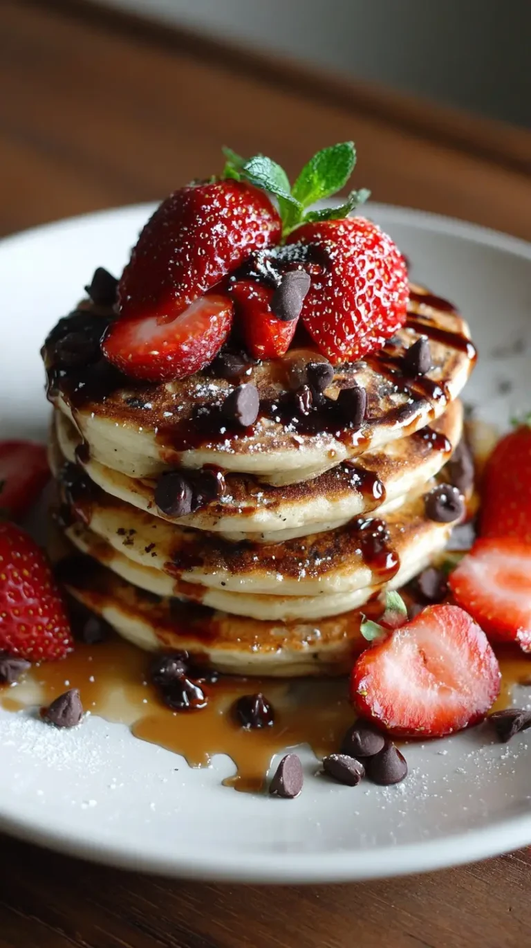 Chocolate Chip Pancakes Recipe – Fluffy, Easy & Loaded with Chocolate