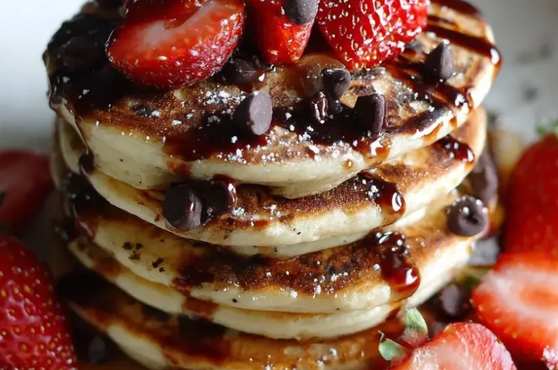 Chocolate Chip Pancakes Recipe – Fluffy, Easy & Loaded with Chocolate