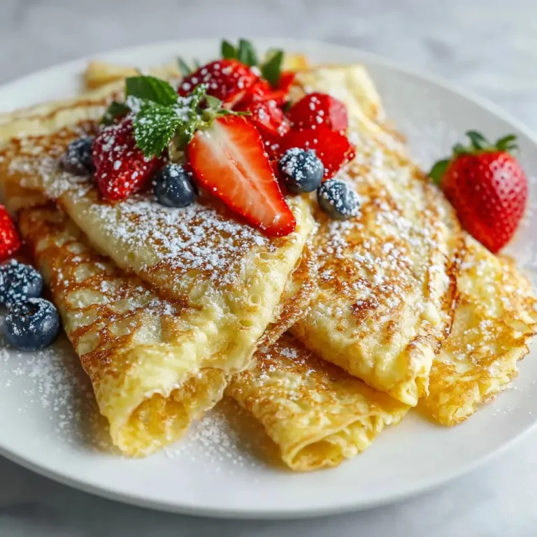 Bisquick Crepe Recipe – Easy, Delicious, and Perfect for Sweet or Savory Fillings