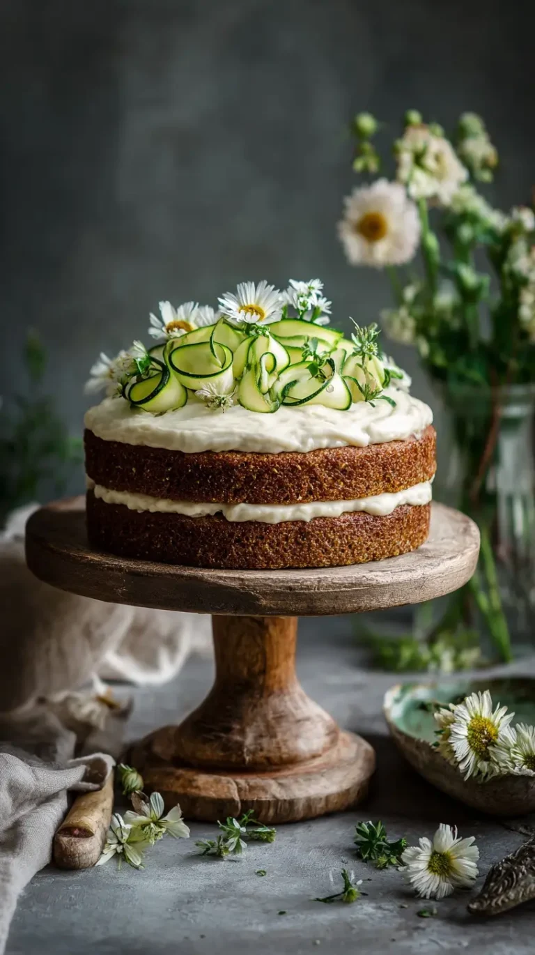 Zucchini Cake with Cream Cheese Frosting Recipe | Moist & Delicious Dessert