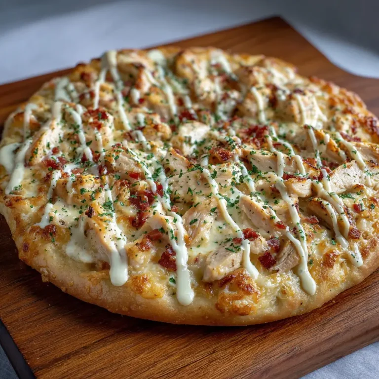 Chicken Alfredo Pizza Recipe | Creamy, Cheesy & Easy to Make at Home