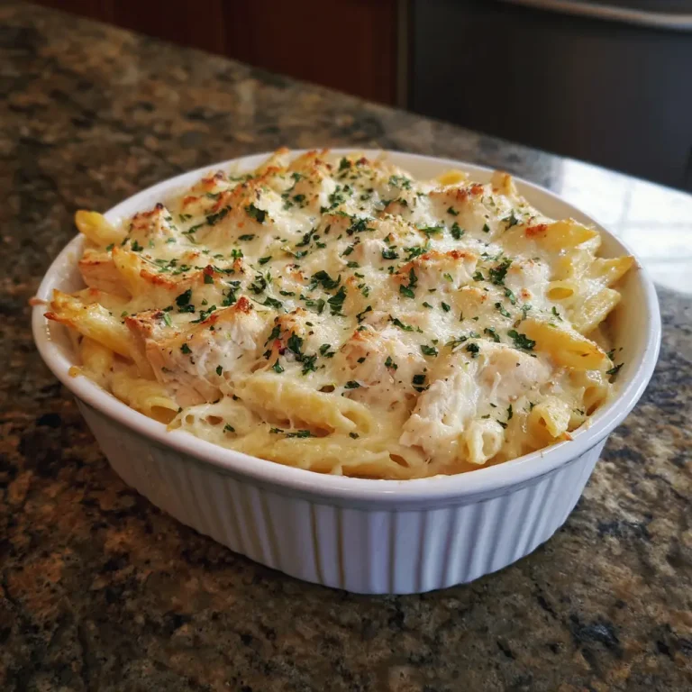 Chicken Alfredo Bake Recipe – Creamy, Cheesy, and Easy to Make