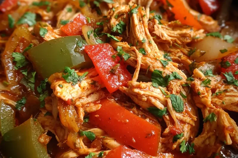 Chicken Fajitas Crockpot Recipe | Easy Slow Cooker Chicken Fajitas