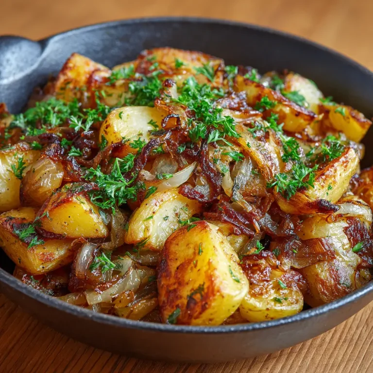Pan Fried Potatoes and Onions Recipe – Crispy, Flavorful, and Easy to Make