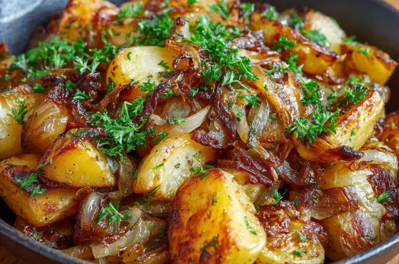 Pan Fried Potatoes and Onions Recipe – Crispy, Flavorful, and Easy to Make