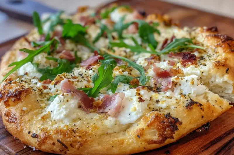 White Pizza Recipe – Creamy, Garlicky, and Cheese-Lover’s Favorite