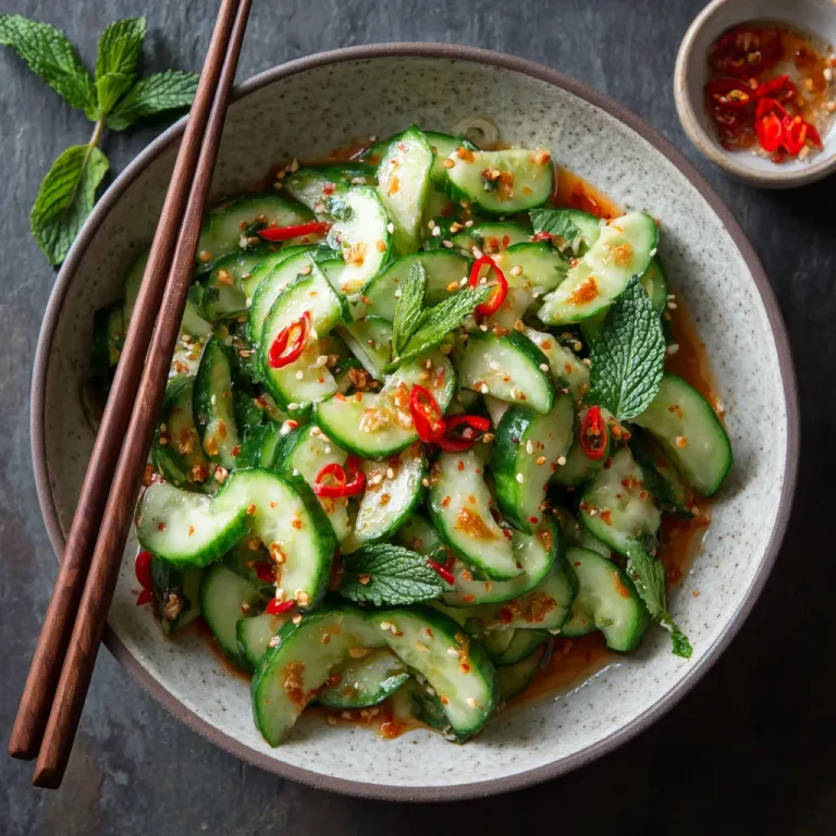 Asian Cucumber Salad Recipe – Quick, Refreshing, and Packed with Flavor