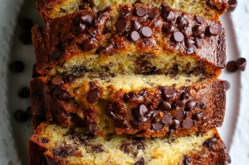 Banana Bread Recipe with Chocolate Chips | Moist, Easy, and Delicious