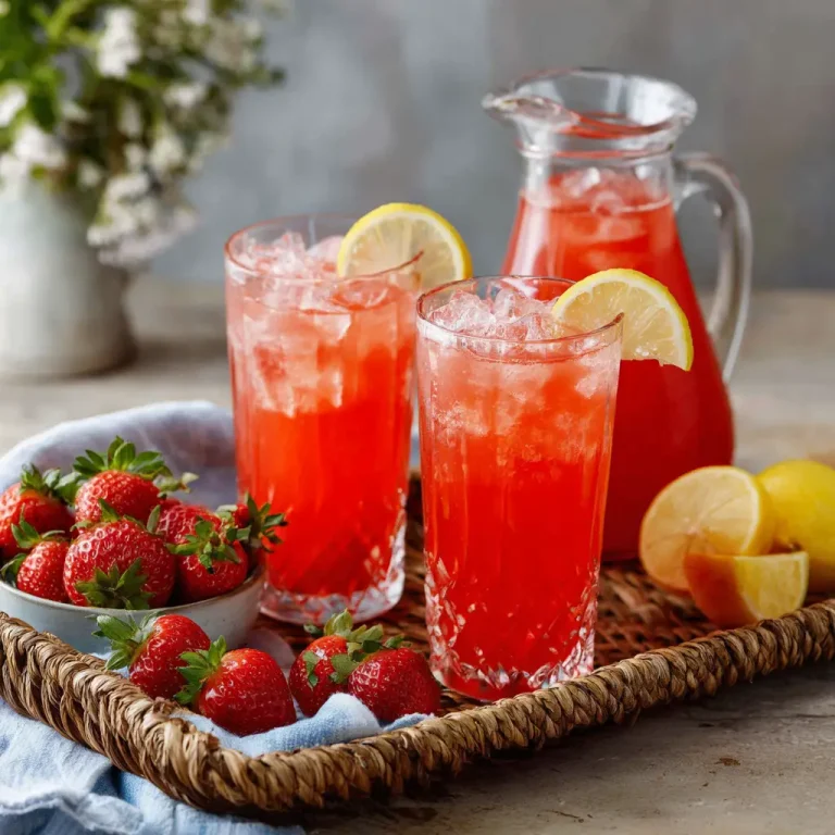 Strawberry Lemonade Recipe | Refreshing Homemade Drink in Minutes