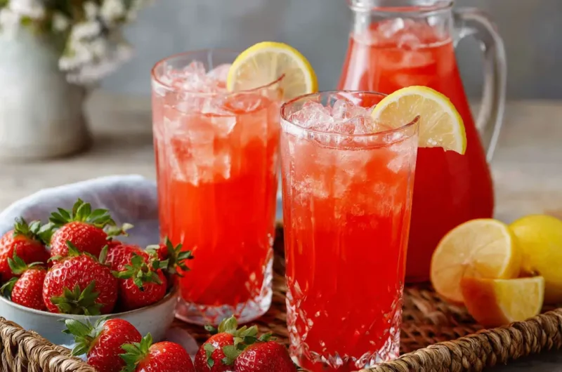Strawberry Lemonade Recipe | Refreshing Homemade Drink in Minutes