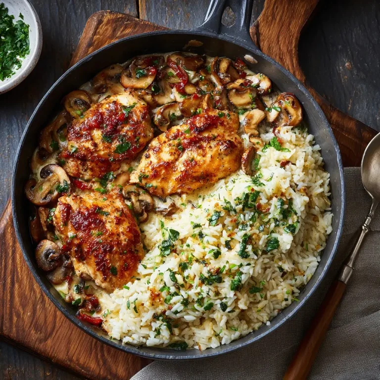 Chicken and Rice with Mushrooms Recipe | Easy One-Pot Comfort Meal