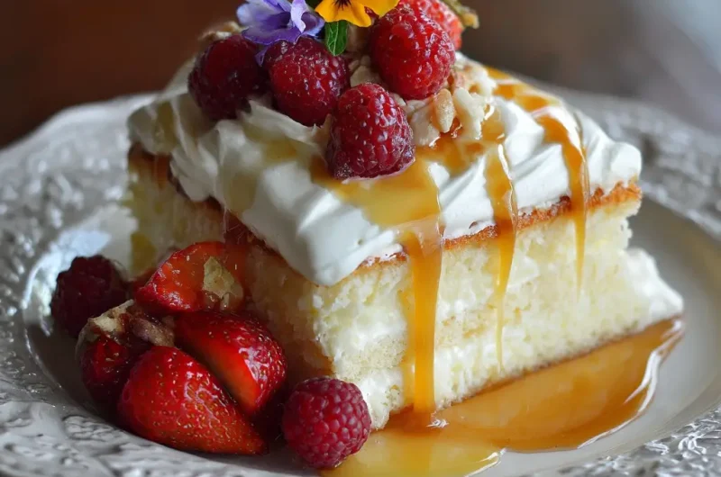 Tres Leches Cake Recipe – Moist, Creamy, and Easy to Make at Home