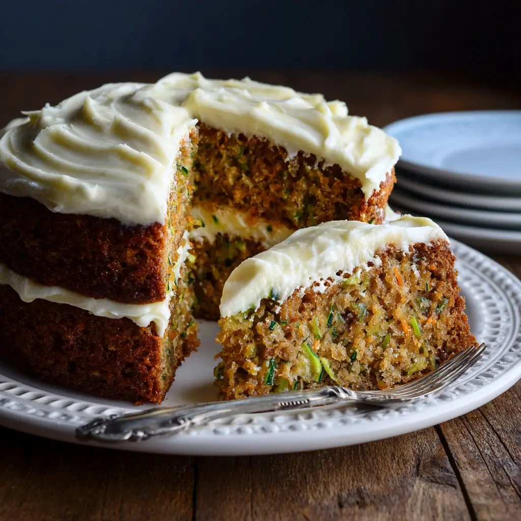 Zucchini Cake with Cream Cheese Frosting