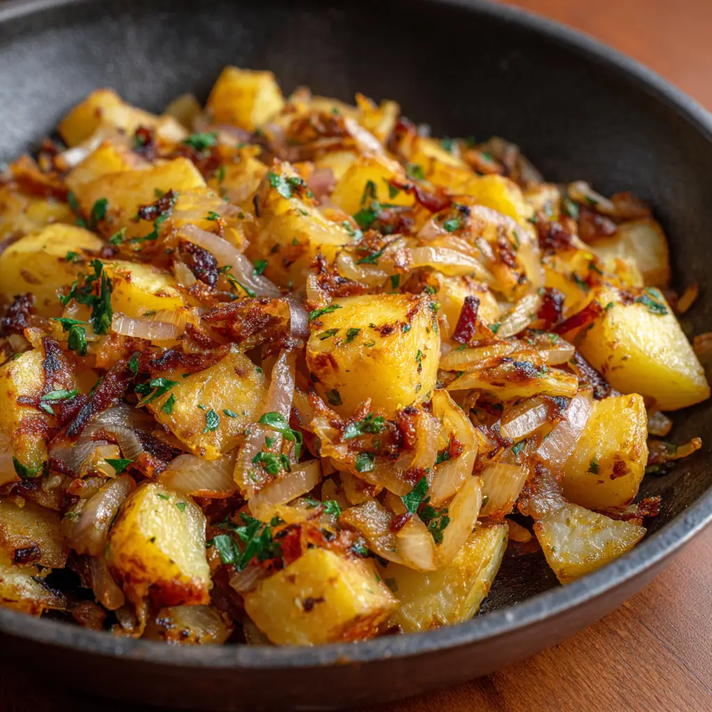 Pan Fried Potatoes and Onions