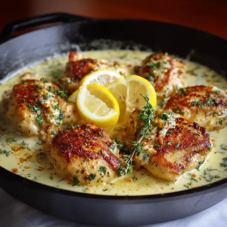 Creamy Lemon Chicken Recipe – Easy, Rich, and Bursting with Citrus Flavor