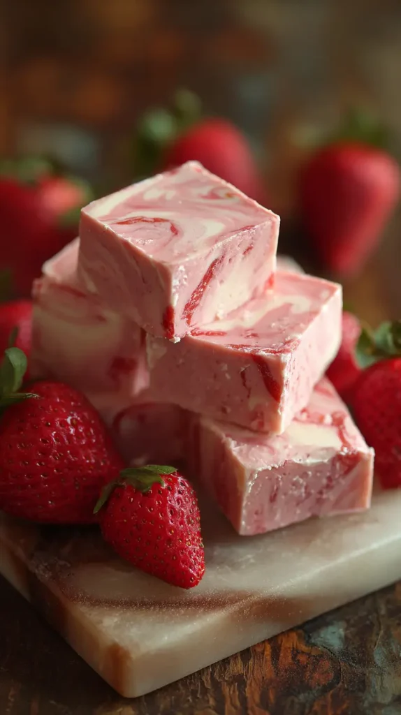 Creamy Strawberry Fudge