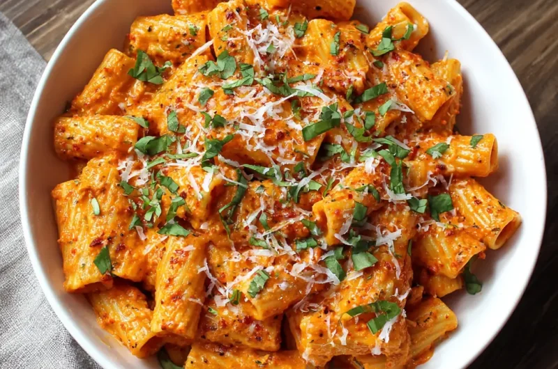 Creamy Tomato Rigatoni Pasta Recipe | Easy and Delicious Italian Dinner