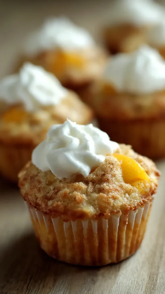 Peaches and Cream Muffins Dessert