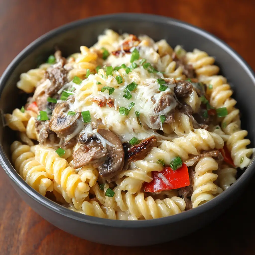 Philly Cheese Steak Pasta
