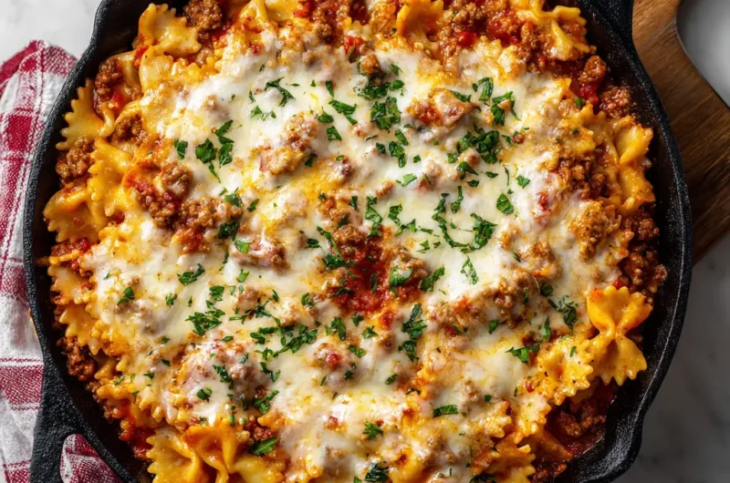 Skillet Lasagna Recipe – Easy One-Pan Comfort Food for Busy Nights