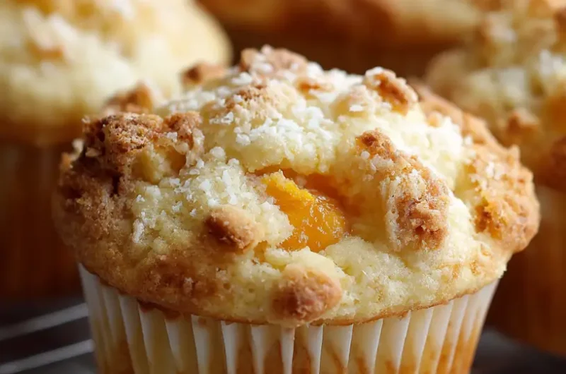 Peaches and Cream Muffins Dessert Recipe | Moist, Sweet & Easy to Make