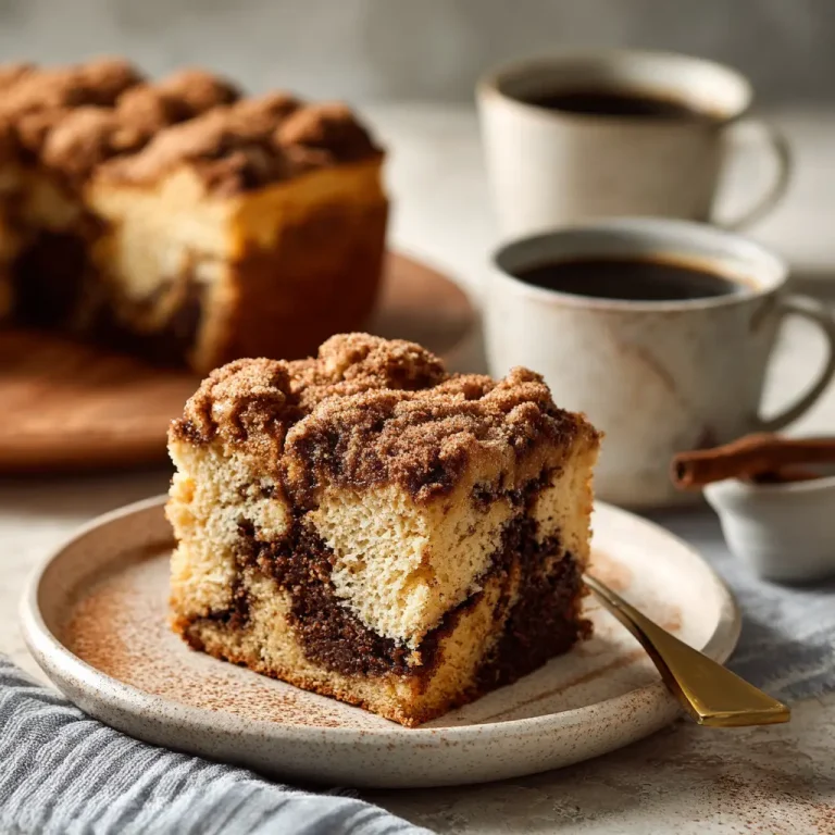 Cinnamon Coffee Cake Recipe – Moist, Easy, and Perfect with Coffee