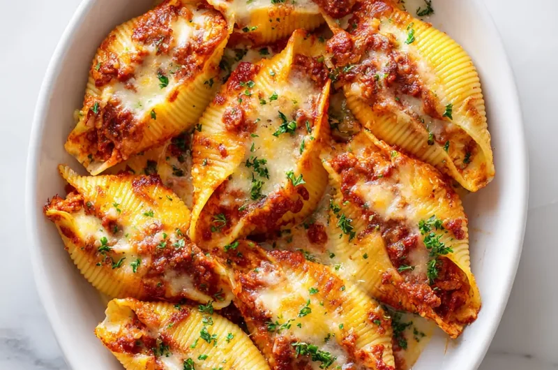 Cheesy Stuffed Shells Recipe – Easy, Creamy, and Perfect for Dinner