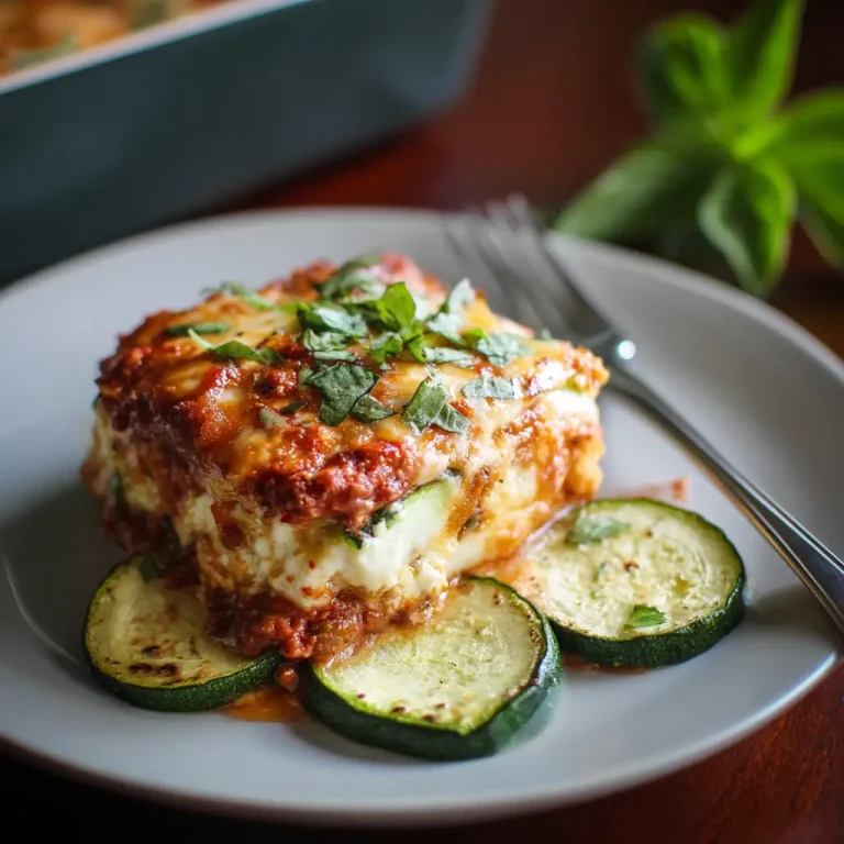 Zucchini Lasagna Recipe – Healthy, Low-Carb Comfort Food with Big Flavor