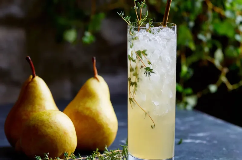 Pear and Thyme Collins Cocktail Recipe for a Refreshing Twist on Classic Drinks