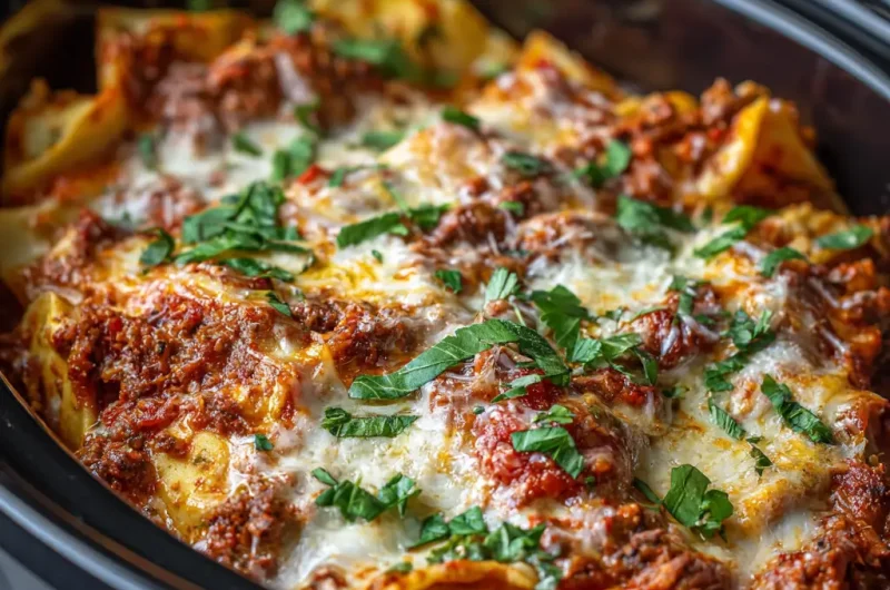 Slow Cooker Lasagna Recipe | Easy, Delicious, and Perfectly Cheesy
