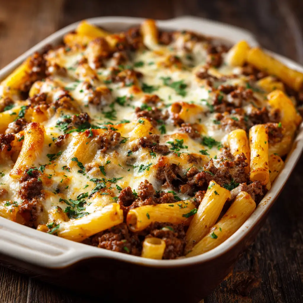 Baked Ziti with Ground Beef