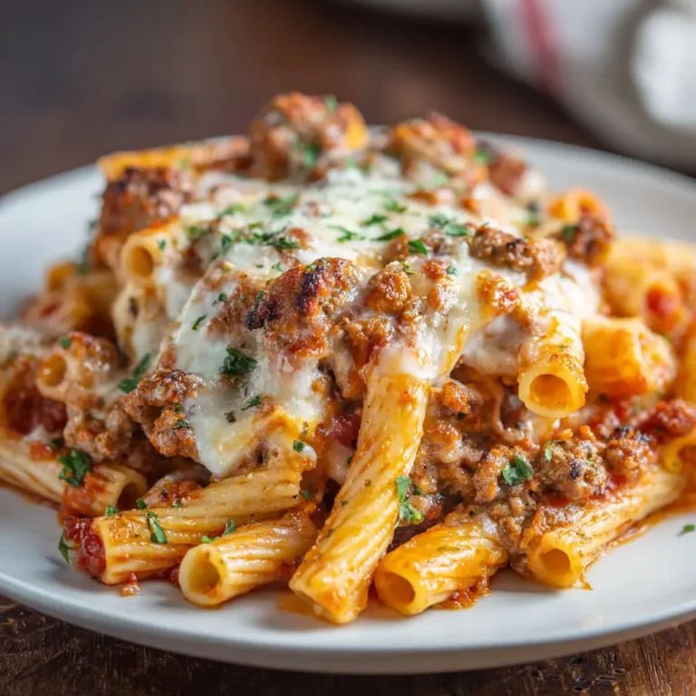 Baked Ziti with Italian Sausage Recipe | Easy & Delicious Italian Comfort Food