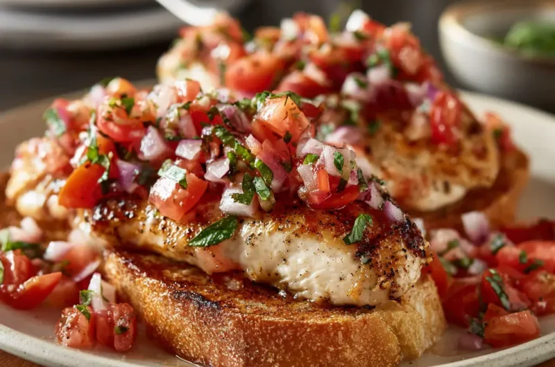 Bruschetta Chicken Recipe – Juicy, Fresh, and Easy Italian-Style Dinner