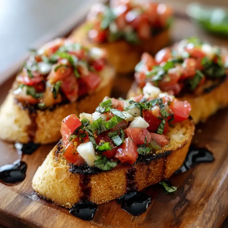 Bruschetta Recipe | Authentic Italian Appetizer with Fresh Tomatoes and Basil