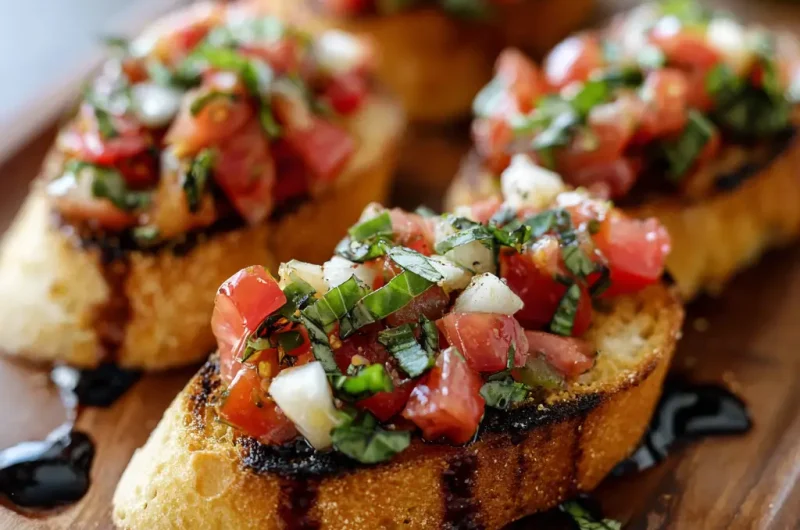Bruschetta Recipe | Authentic Italian Appetizer with Fresh Tomatoes and Basil