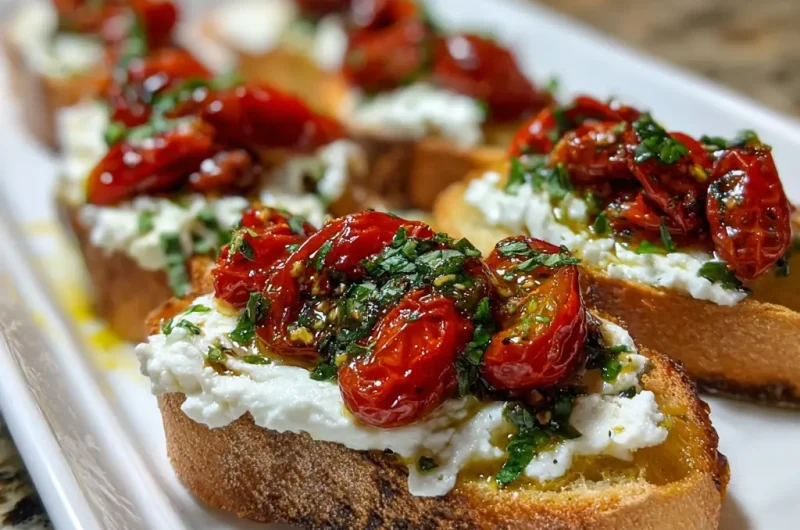 Caprese Bruschetta Recipe – Easy, Fresh, and Delicious Italian Appetizer