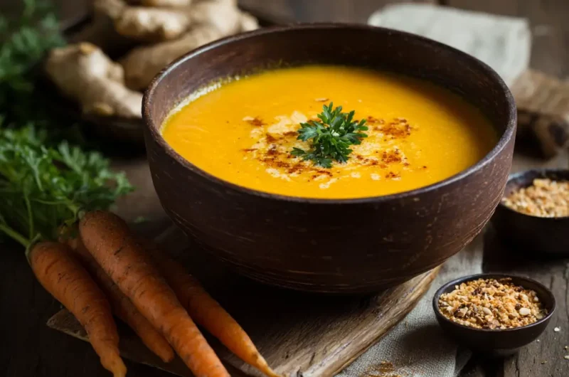 Carrot Ginger Soup Recipe | Easy, Healthy, and Flavorful Homemade Soup