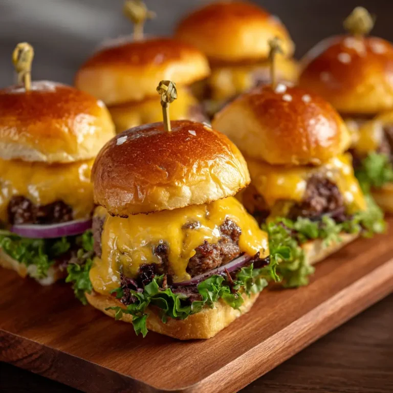Cheese Burger Sliders Recipe | Easy, Juicy, and Delicious Mini Burgers