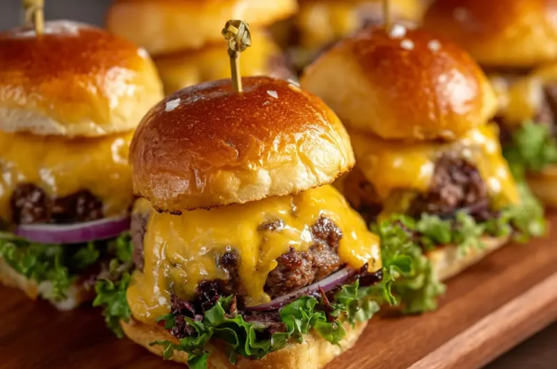 Cheese Burger Sliders Recipe | Easy, Juicy, and Delicious Mini Burgers