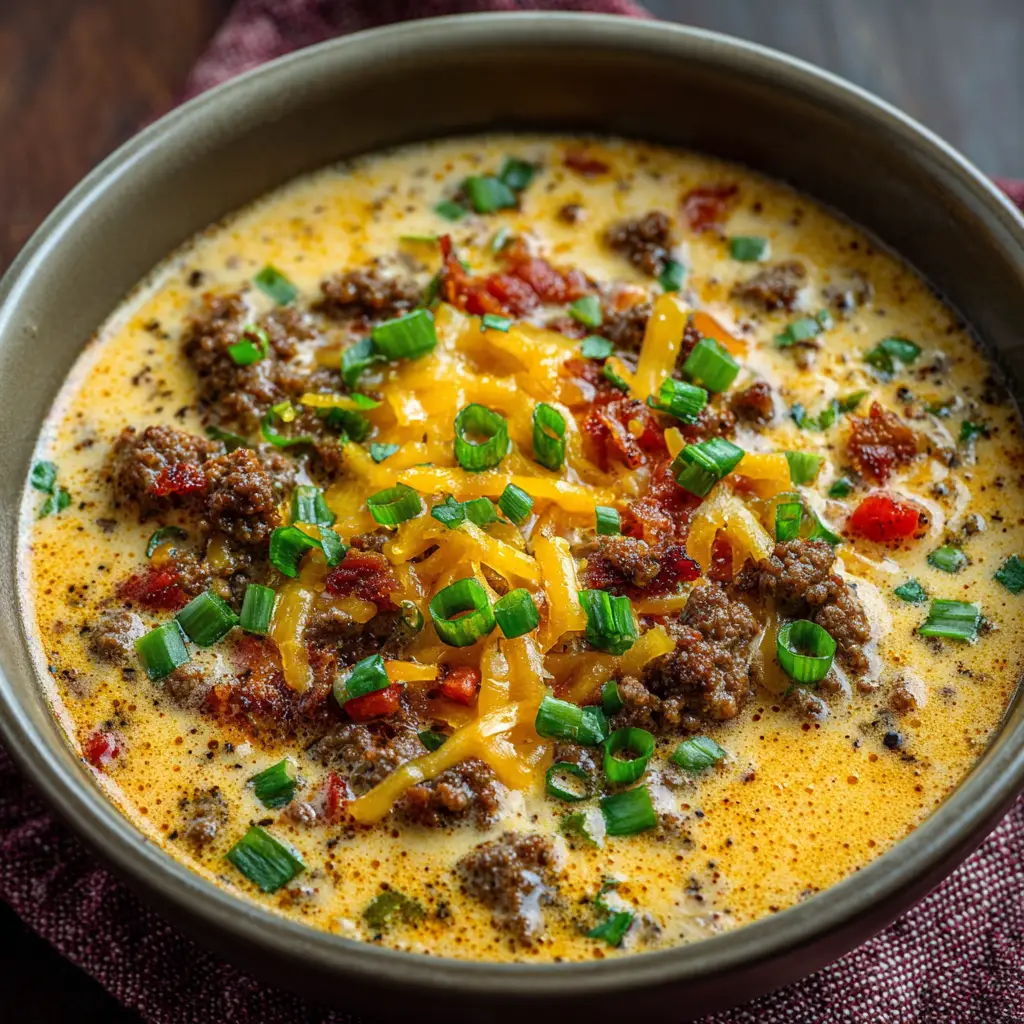 Cheese burger Soup